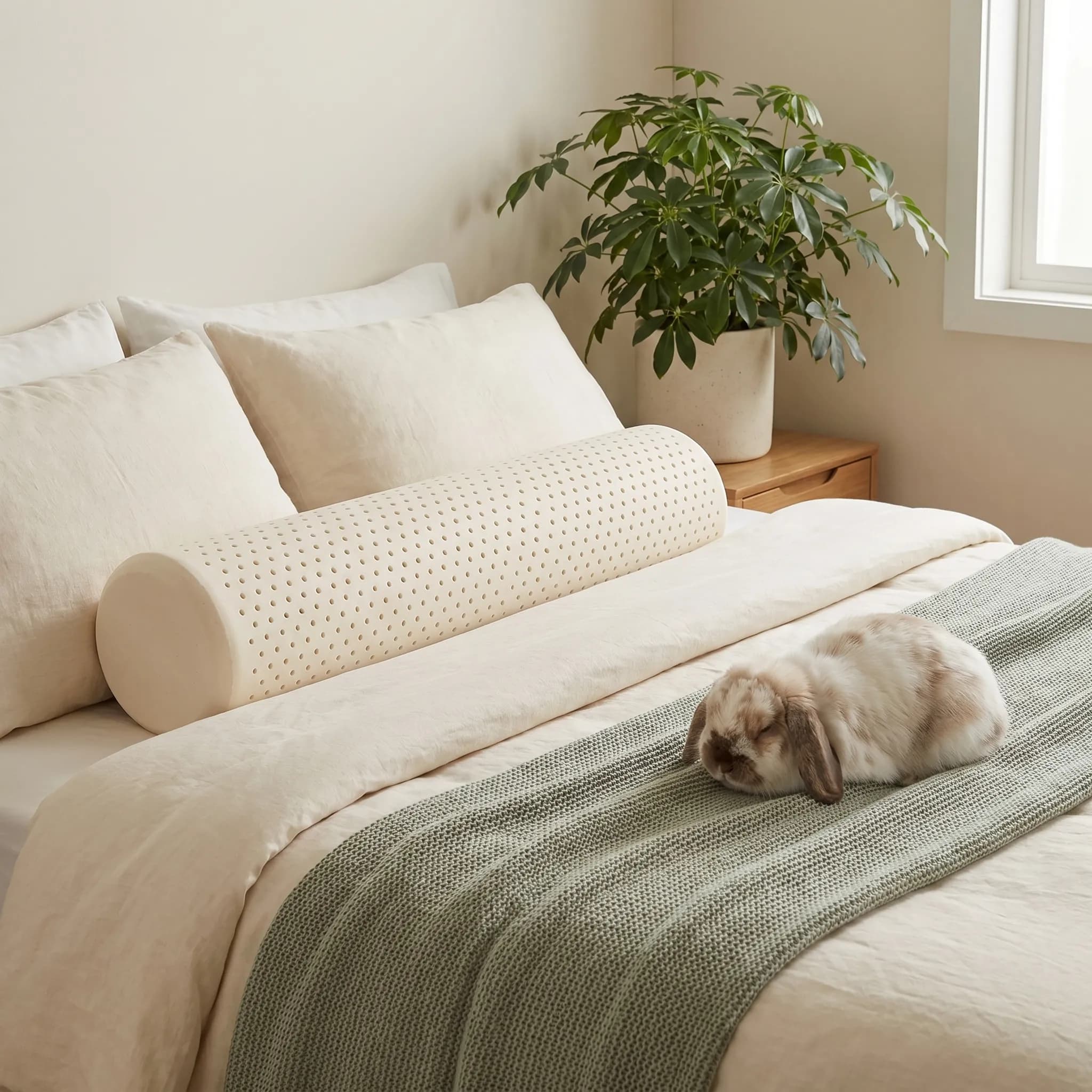 Bolster Pillow in a real bedroom